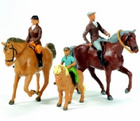 Britains - 3 horses with 3 Riders