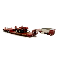 MarGe Models - Nooteboom EURO-PX 2+4 Dieplader met Interdolly - Rood
