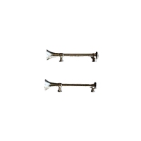 2 Luchthoorns 24mm - Zilver