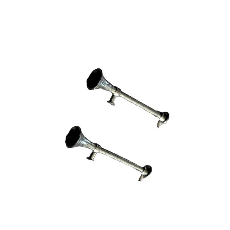 2 Luchthoorns 24mm - Zilver