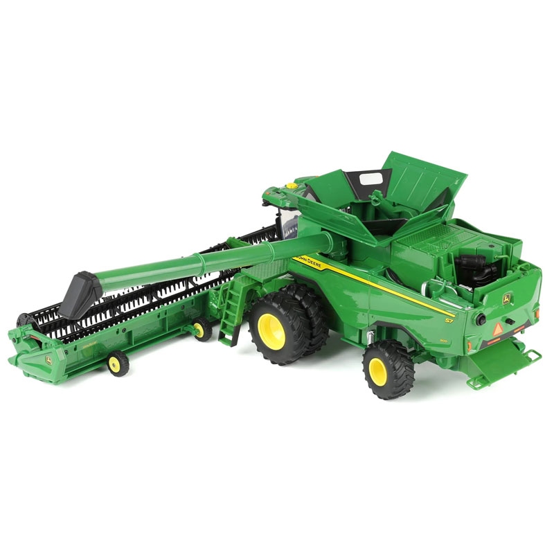 ERTL Prestige - John Deere S7 800 maaidorser op banden met maïskolvenplukker en graanmaaibord