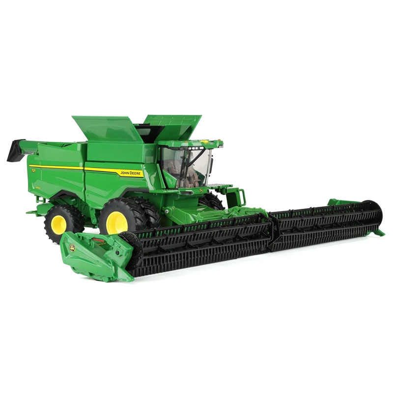 ERTL Prestige - John Deere S7 800 maaidorser op banden met maïskolvenplukker en graanmaaibord