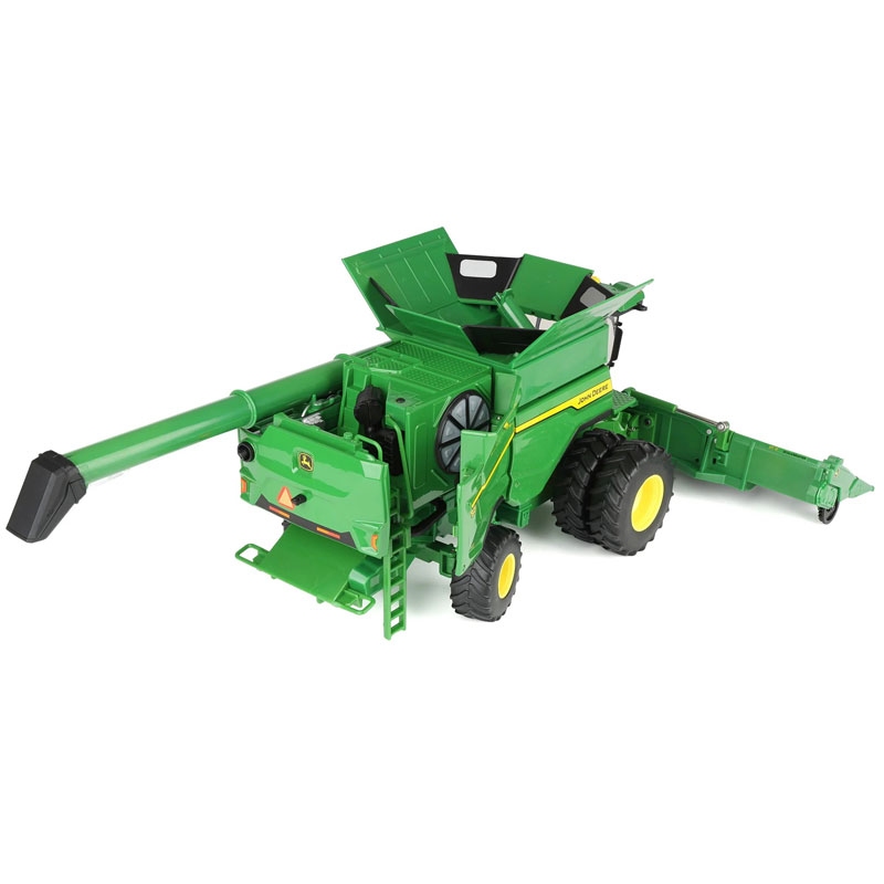 ERTL Prestige - John Deere S7 800 maaidorser op banden met maïskolvenplukker en graanmaaibord