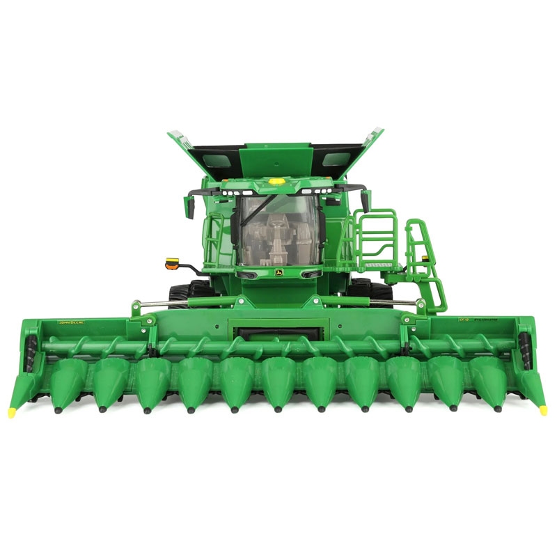 ERTL Prestige - John Deere S7 900 maaidorser op rupsen met maïskolvenplukker en graanmaaibord