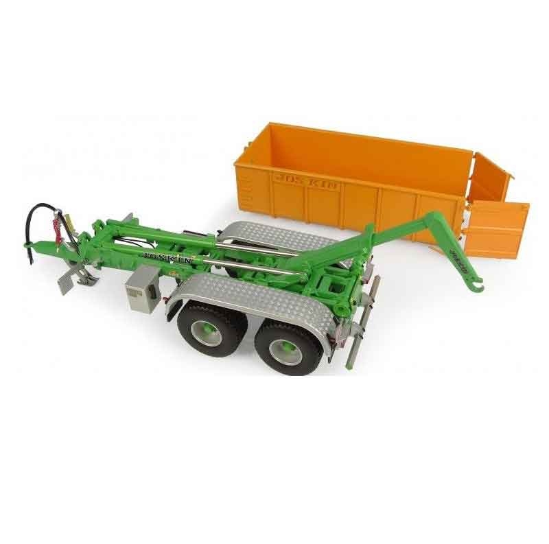 Universal Hobbies UH6353 – Joskin Cargo Lift Porte-container 1/32, Tracteur Jaune