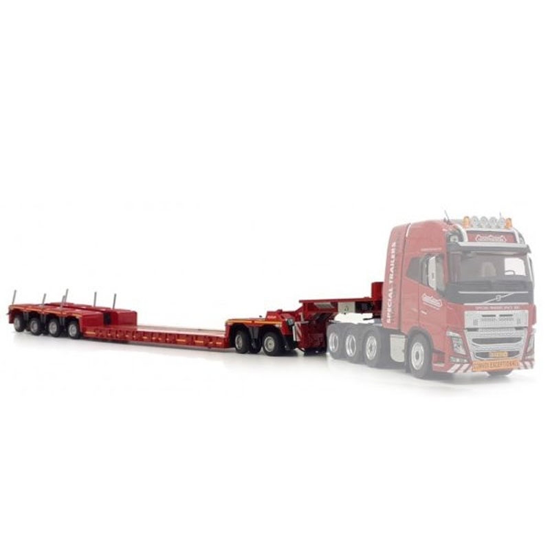 MarGe Models - Nooteboom EURO-PX 2+4 Dieplader met Interdolly - Rood