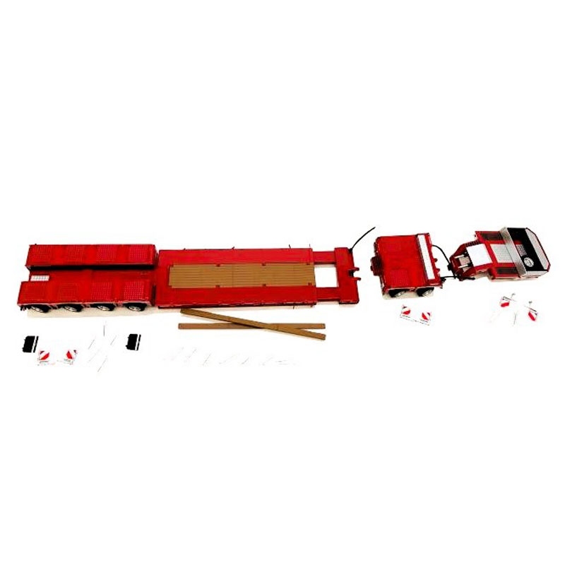 MarGe Models - Nooteboom EURO-PX 2+4 Dieplader met Interdolly - Rood