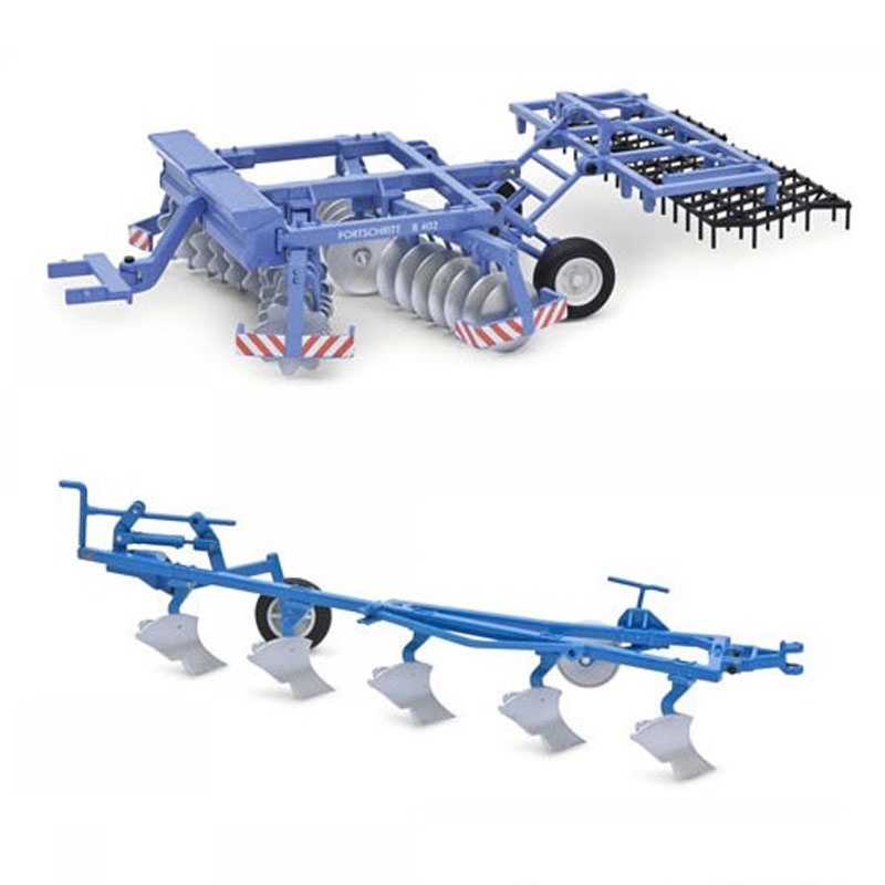 Schuco - Fortschritt set - B200 Plough and B402 Disc Harrow