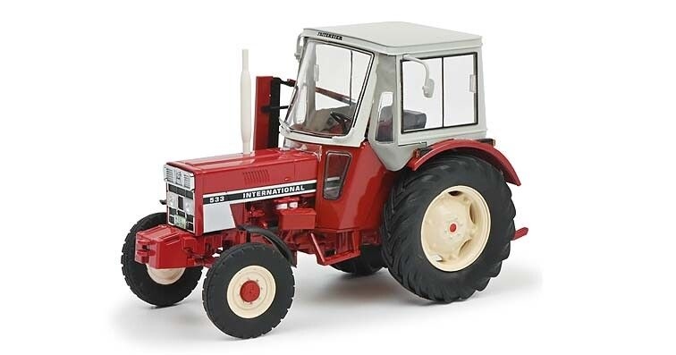 Schuco - IHC - International 533 met Fritzmeier Cabine en Maaibalk