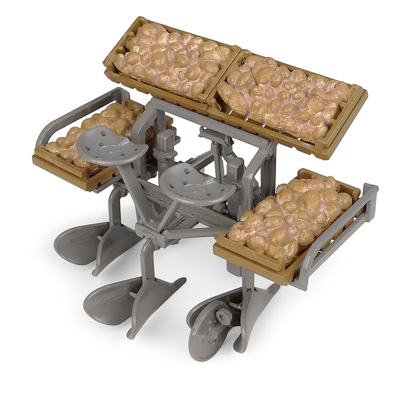 UH - Ferguson TE 20 with Ferguson 2-row potato planter and seed potato crates