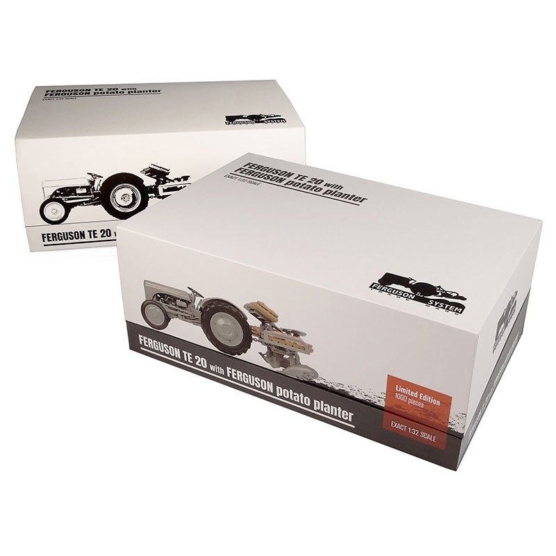 UH - Ferguson TE 20 with Ferguson 2-row potato planter and seed potato crates