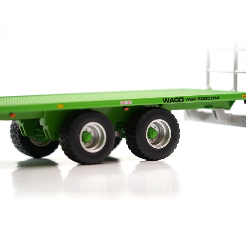 UH - Joskin WAGO WSP8000D14 - Getrokken balenwagen (Zwart gewikkelde grootpakken)