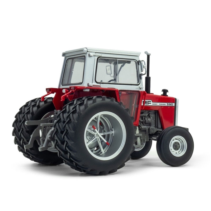 UH - Massey Ferguson 590 2WD (1976-1980) met frontgewicht en Molcon dubbellucht - Lim. Ed. 750 pcs