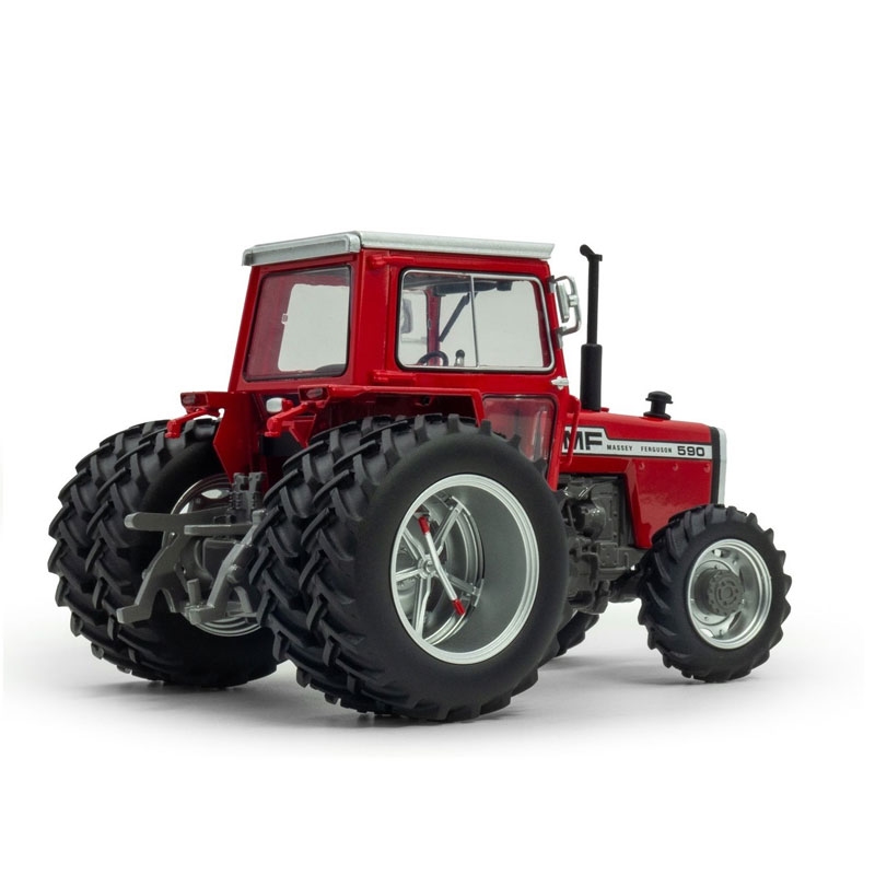 UH - Massey Ferguson 590 4WD (1980-1982) met frontgewicht en Molcon dubbellucht - Lim. Ed. 750 pcs