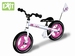 EXIT - B-Bike Lady - Meisjes Loopfiets - Wit met Roos Bloem > 3 jaar / ans